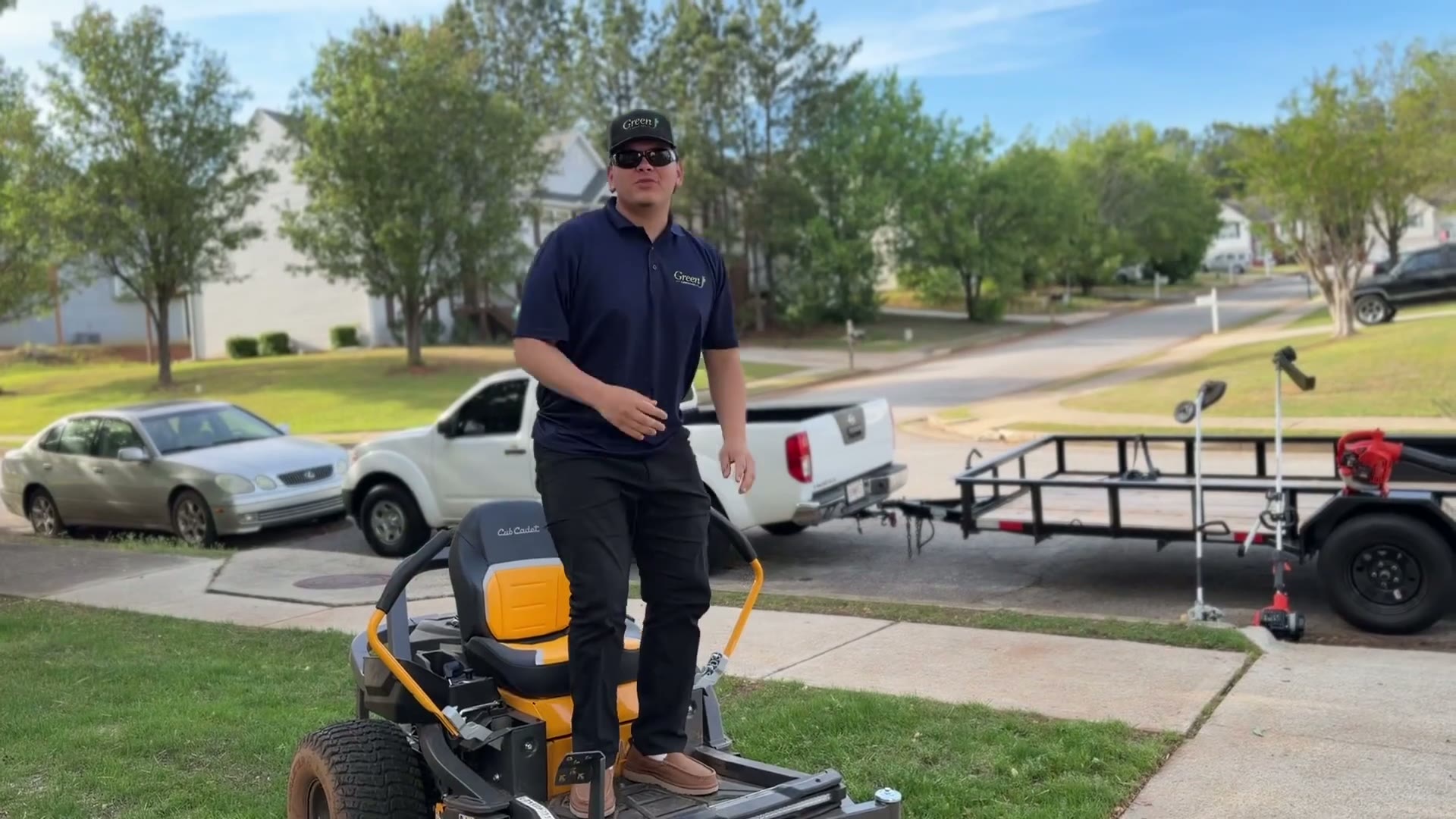 Freshly cut Douglasville lawn by Lawn To The Max